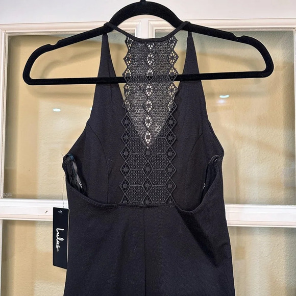 NWT LULU'S Frederica Black Lace Back Body Con Mini Dress - XS - Picture 10 of 11